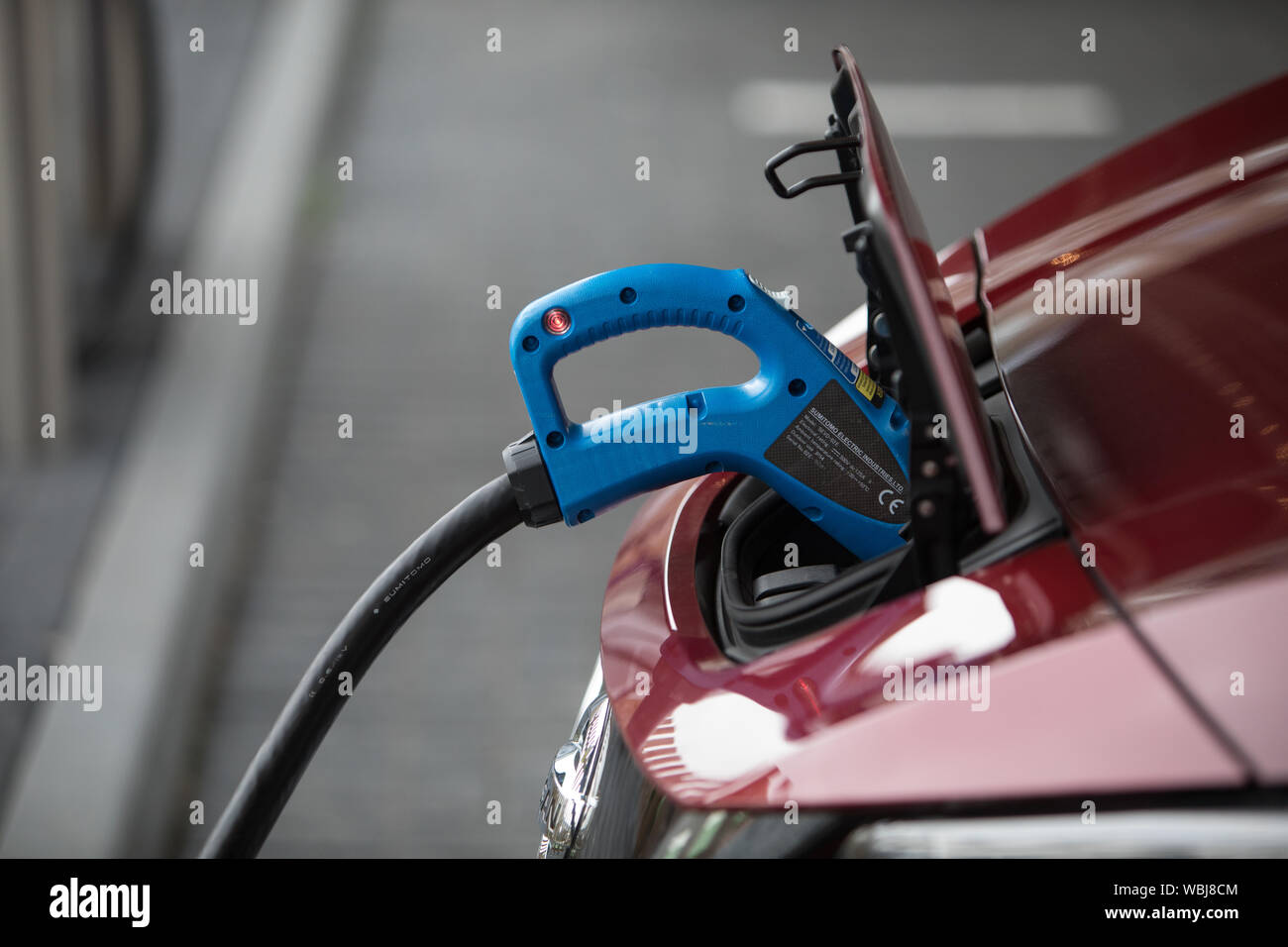 Drivers charge their Electric and Hybrid vehicles at the Princes Street