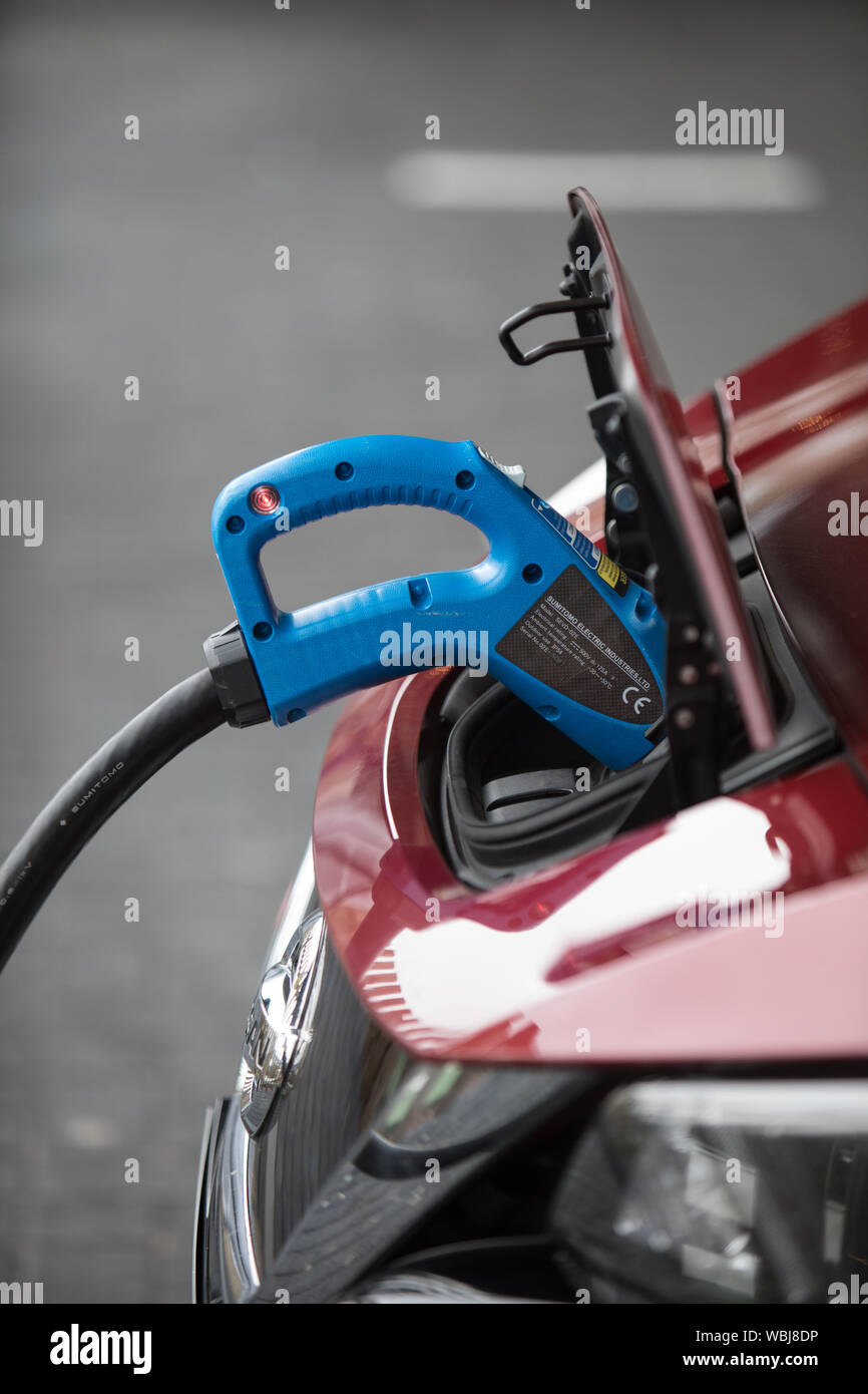 Electric Vehicle Charge Dundee High Resolution Stock Photography and