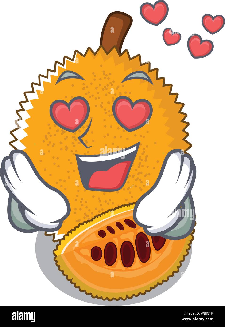 In love gac fruit isolated in the cartoon Stock Vector Image & Art Alamy