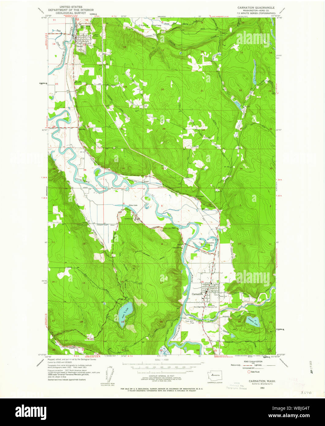 Carnation washington map hires stock photography and images Alamy