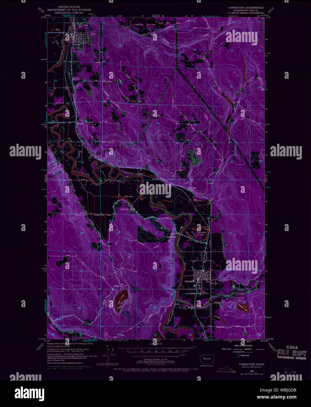 Map of carnation washington hires stock photography and images Alamy