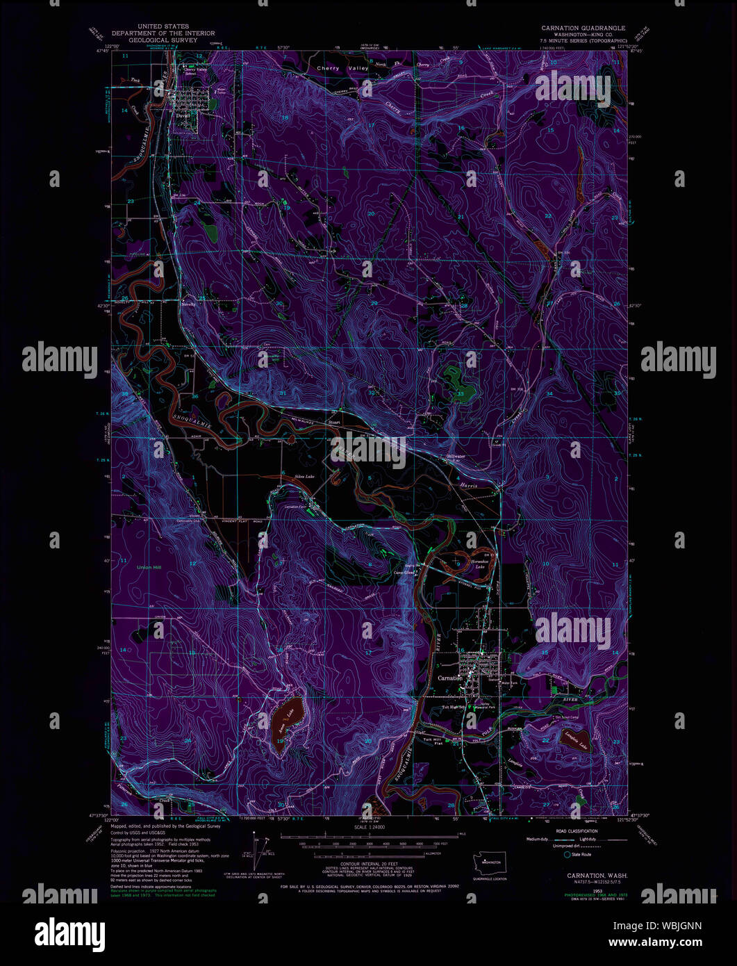 Carnation washington map hires stock photography and images Alamy