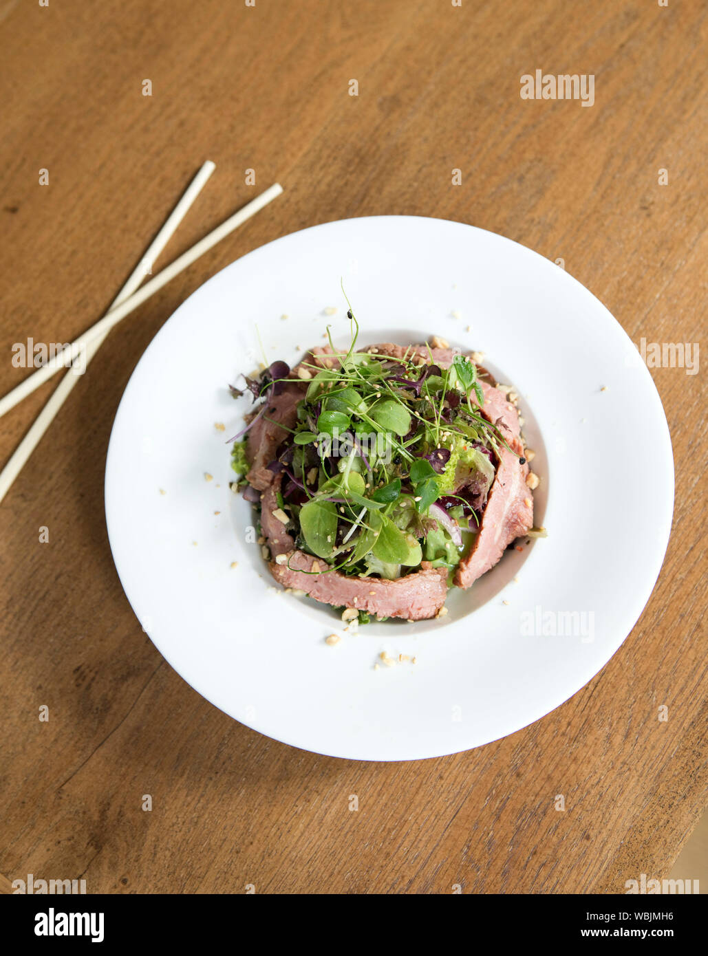 Steak Salad Stock Photo