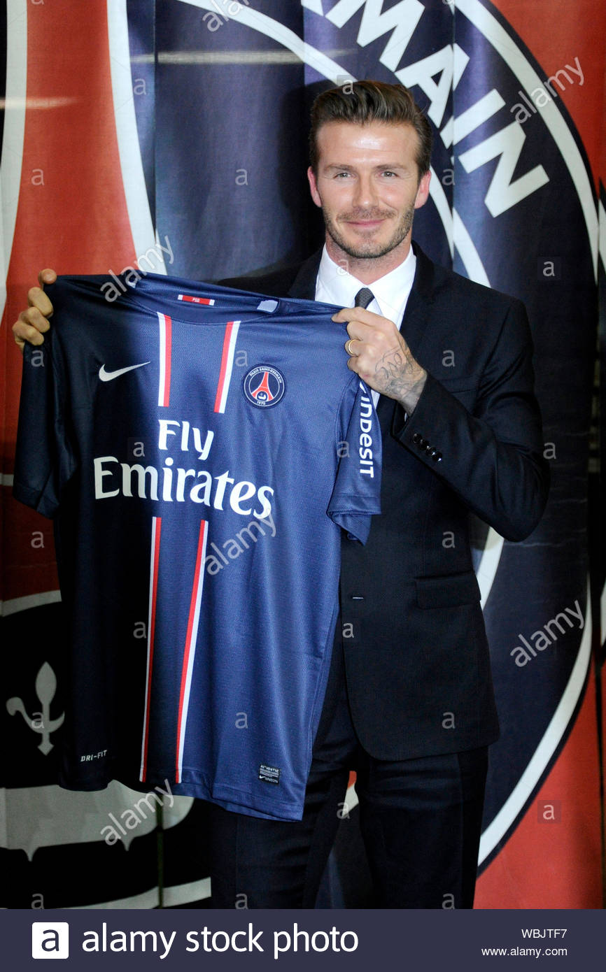 david beckham paris saint germain jersey
