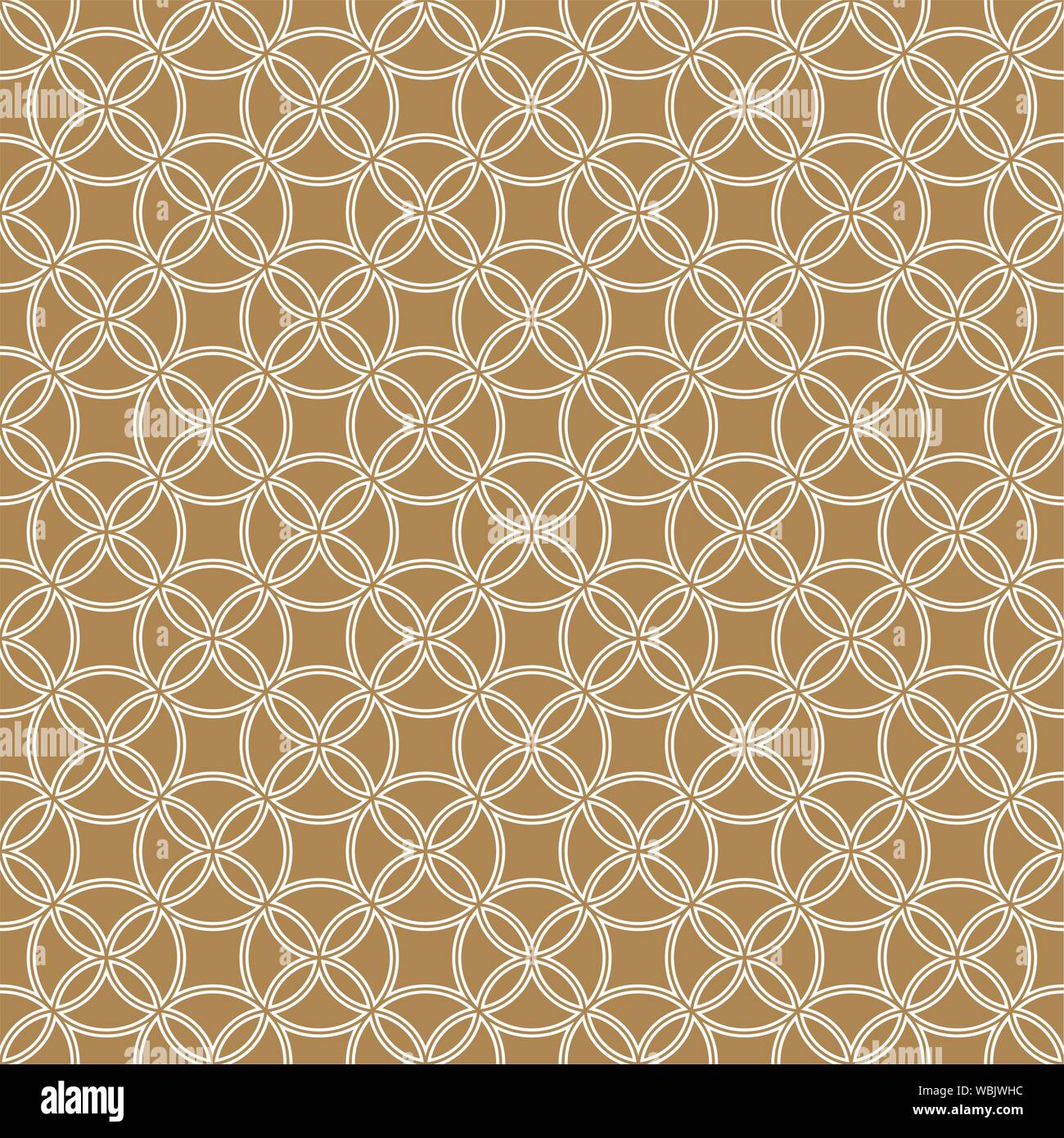 Seamless geometric pattern doubled lines on a brown background. Stock Vector