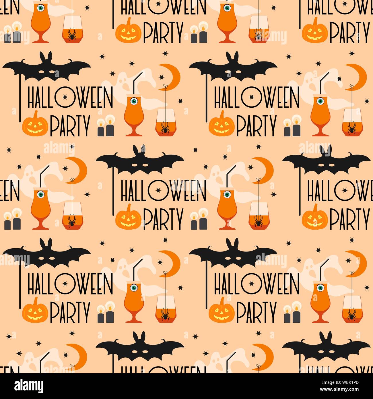 halloween 2020 party Halloween Party 2020 Vector Seamless Pattern With Inscription Halloween Party Eye Glasses Pumpkin Spider Mask Bat Candles Month Stars Ghost Stock Vector Image Art Alamy halloween 2020 party
