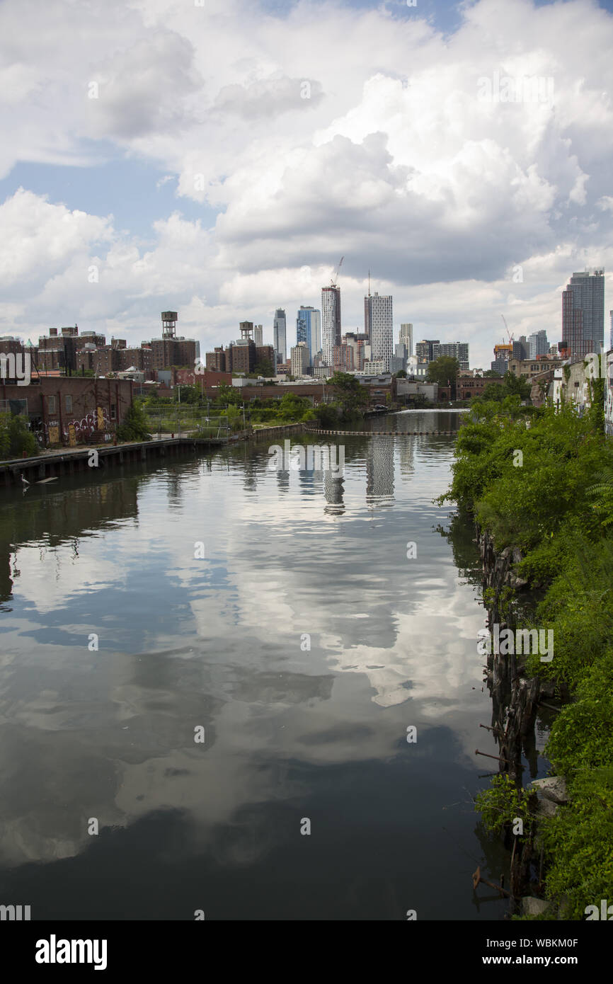 The Gowanus neighborhood around the Gowanus Canal is an up and coming