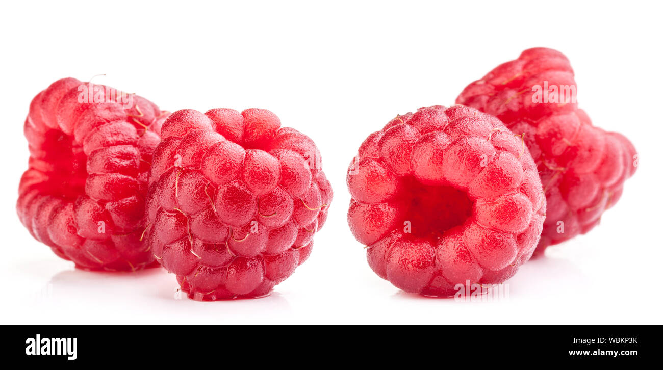 Raspberry isolated on white background Stock Photo - Alamy