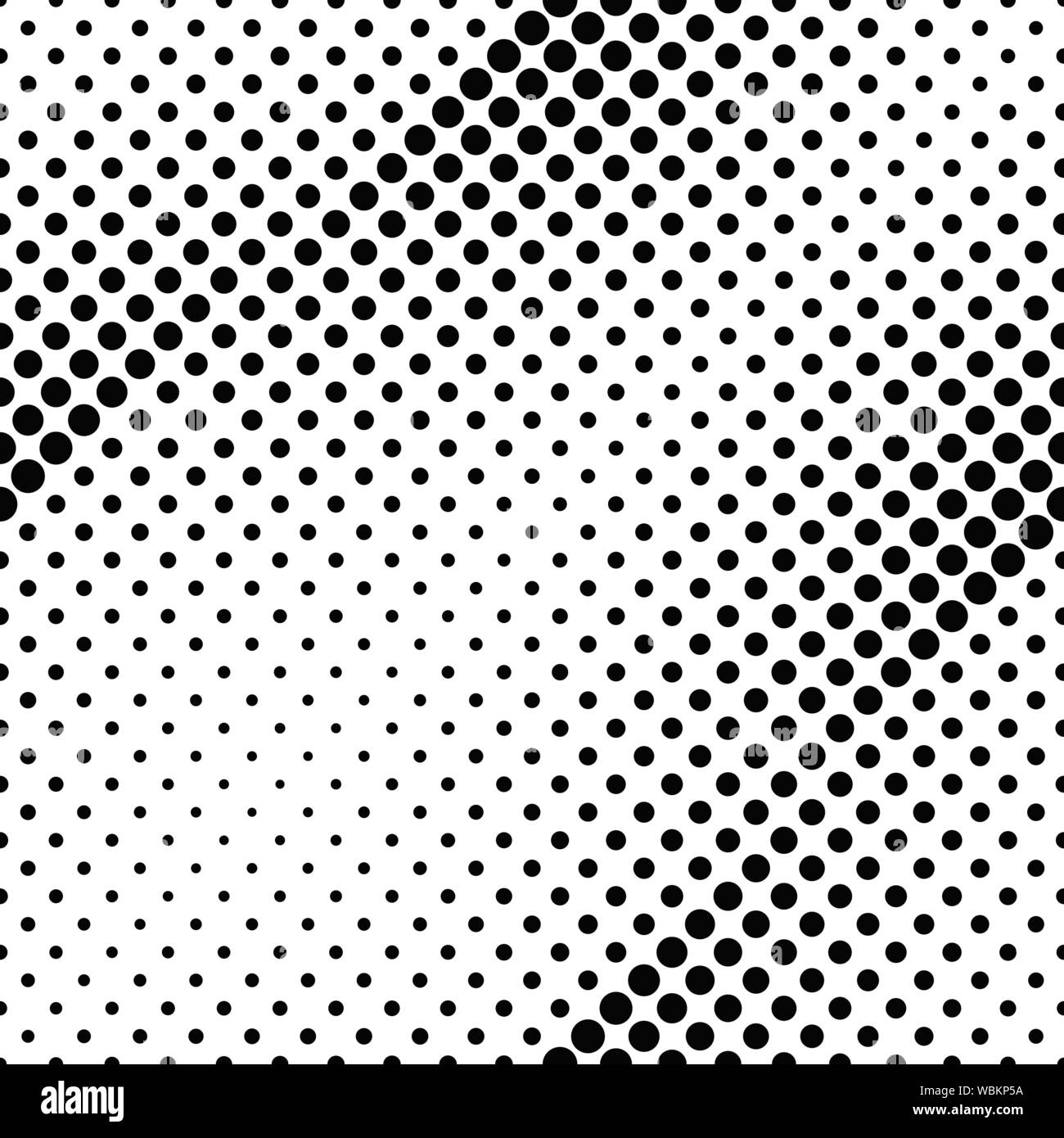 Geometrical seamless circle pattern background - black and white ...