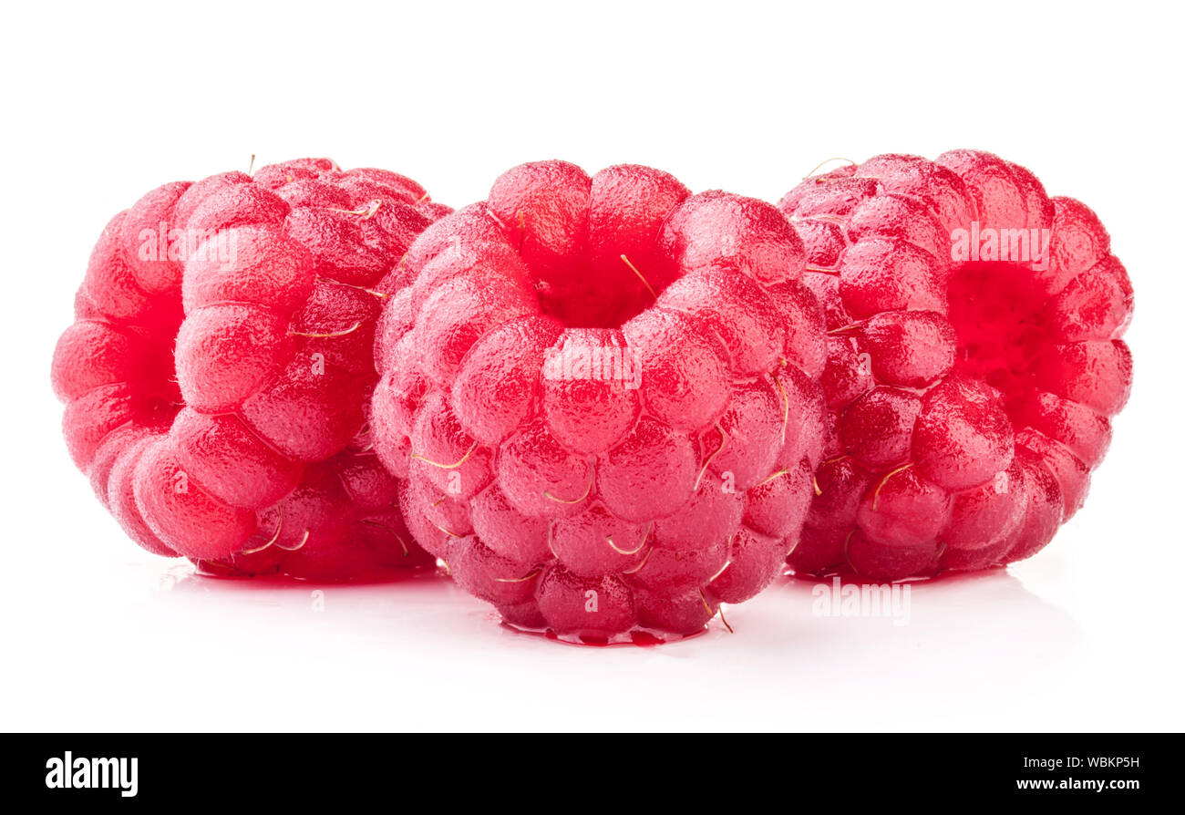 Raspberry isolated on white background Stock Photo - Alamy