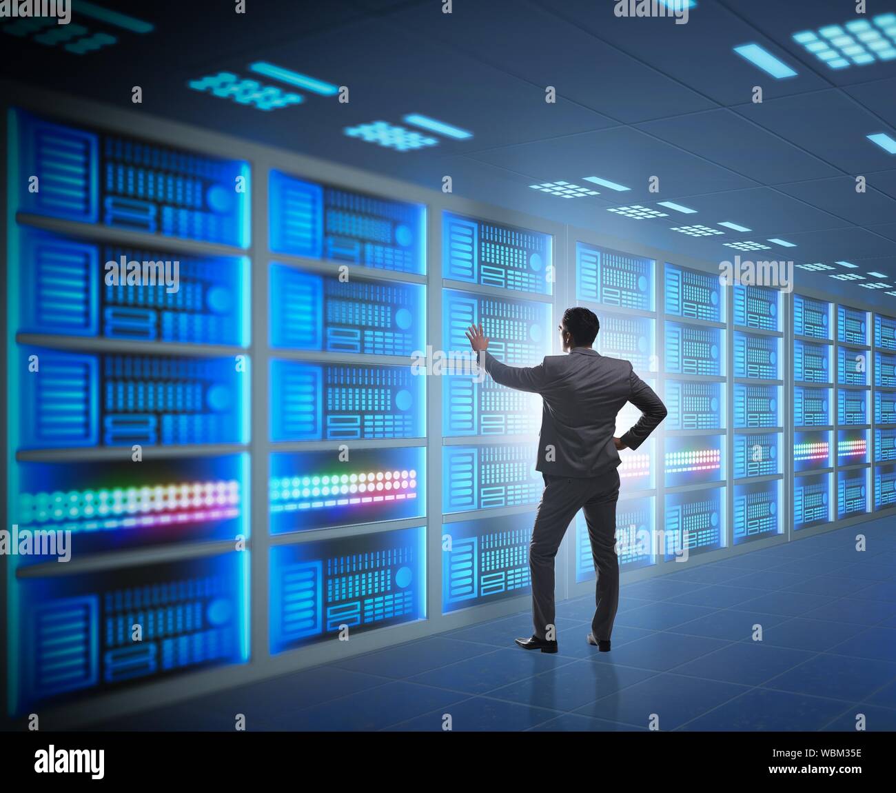 the-concept-of-big-data-management-with-businessman-stock-photo-alamy