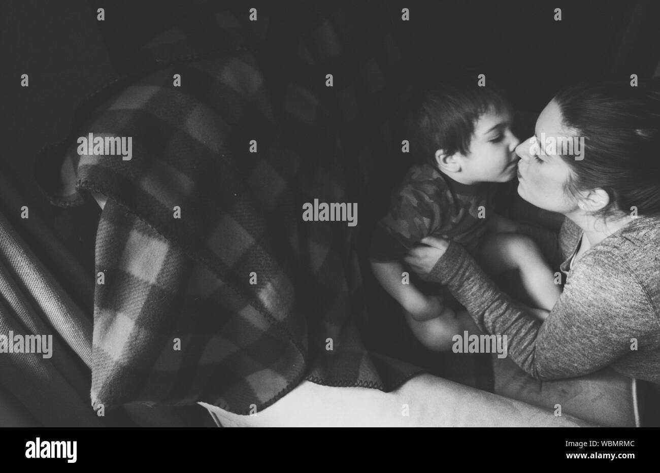 amateur mom son kissing