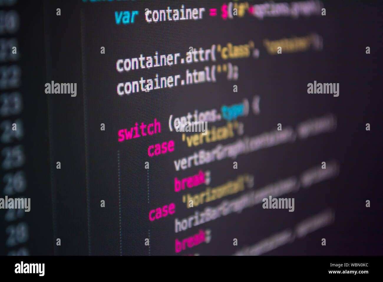 Up close computer program hi-res stock photography and images - Alamy