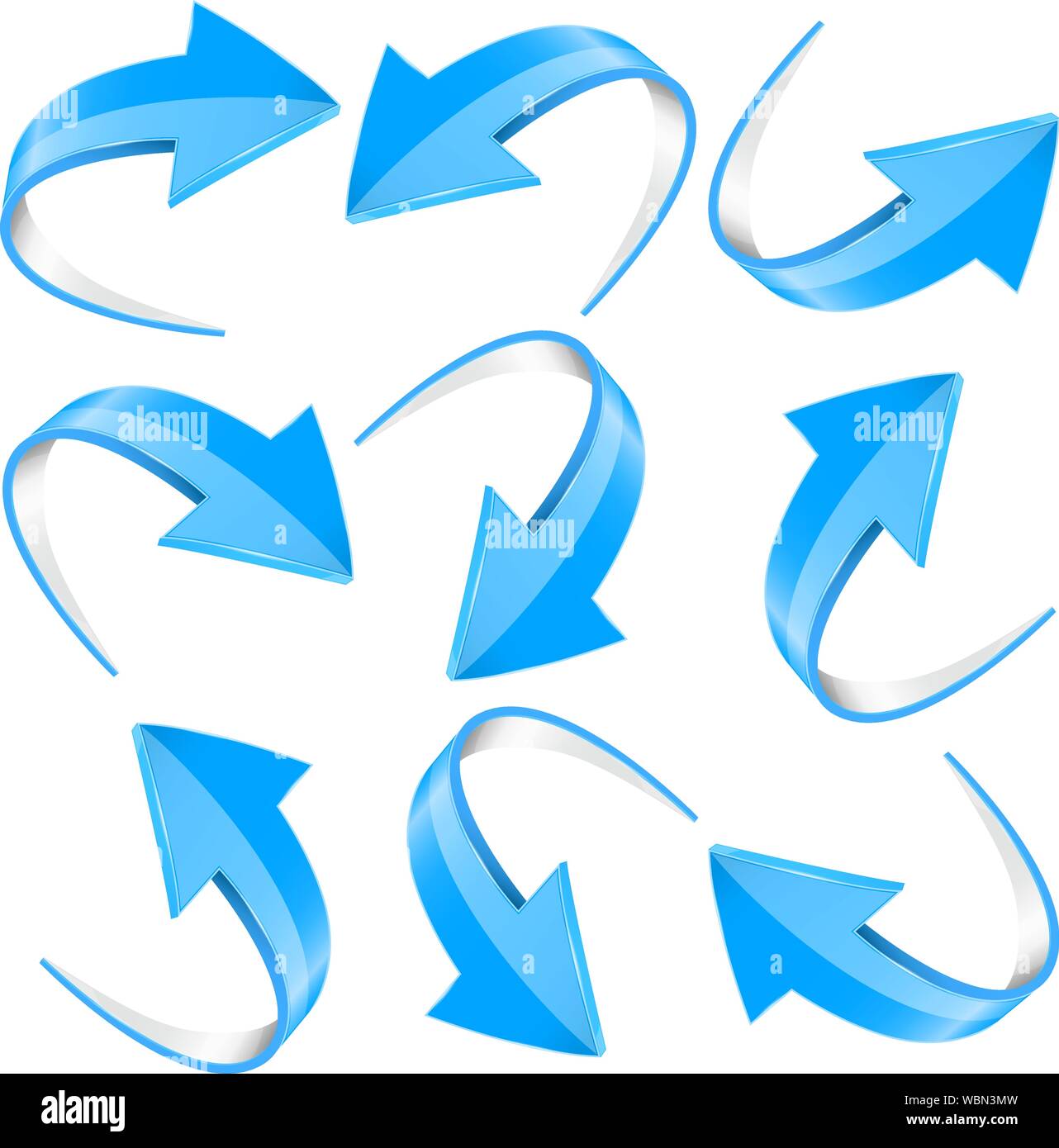 Down and up 3d arrows. Blue signs with reflection Stock Vector Image \u0026 Art  - Alamy, image size:1282x1390