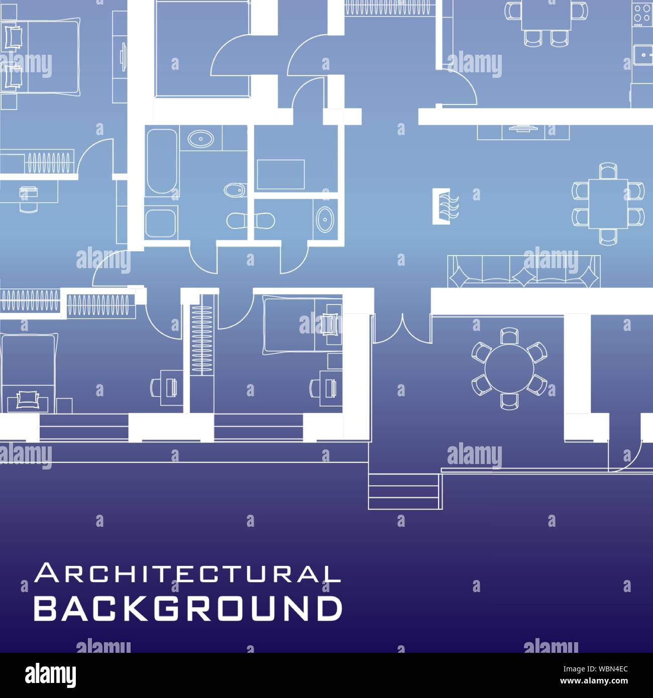 Urban background. Part of architectural project, architectural plan of