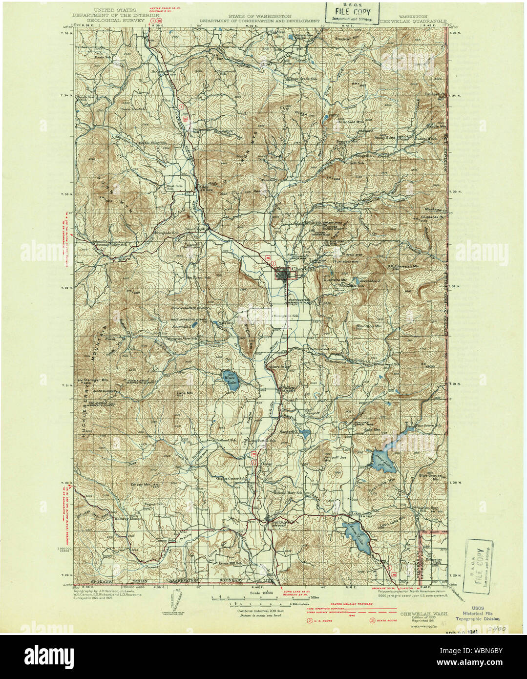 Chewelah map hires stock photography and images Alamy