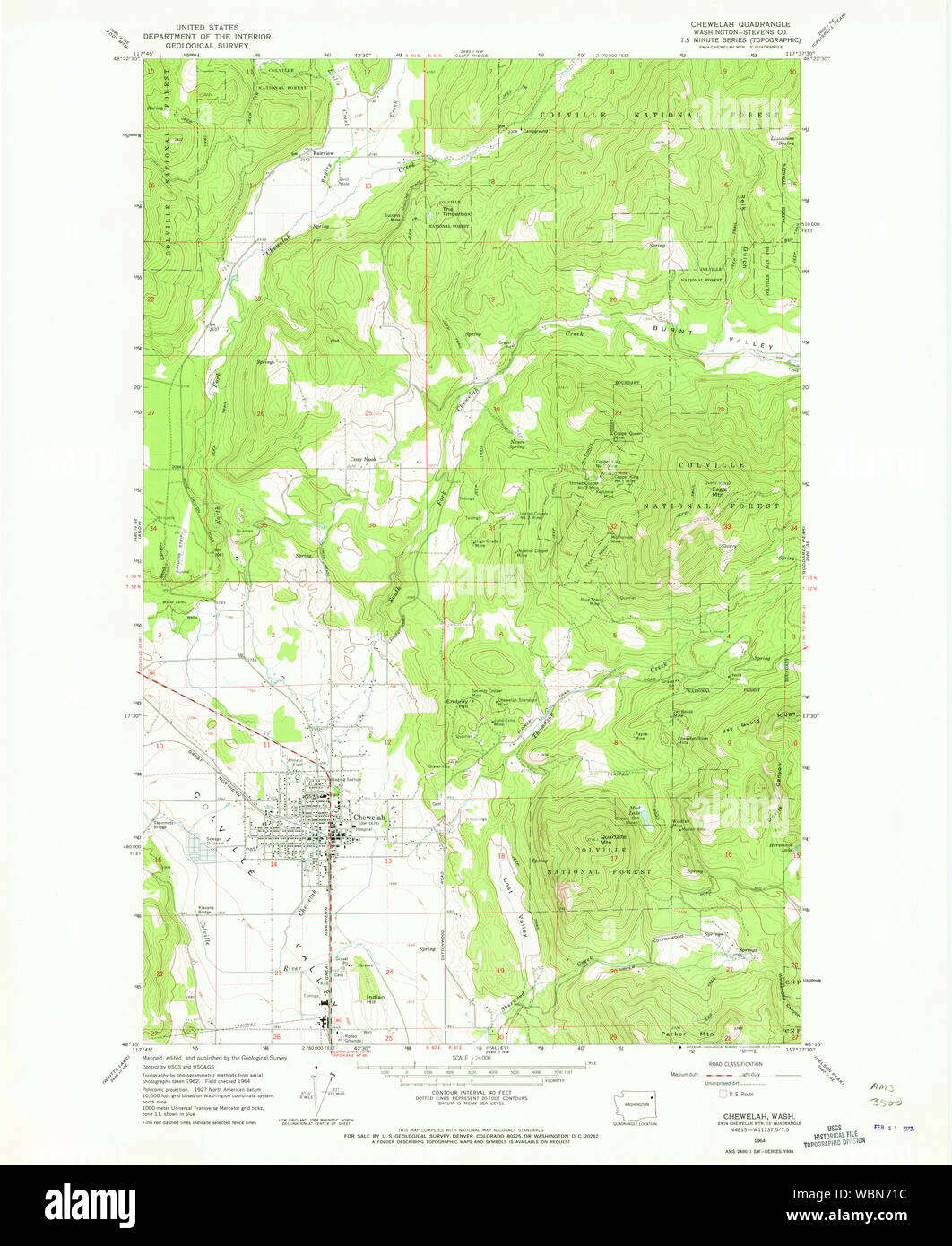 Chewelah washington map hires stock photography and images Alamy