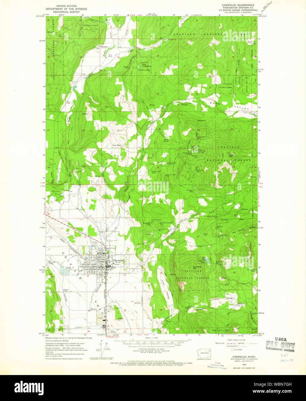 Map of chewelah washington hires stock photography and images Alamy
