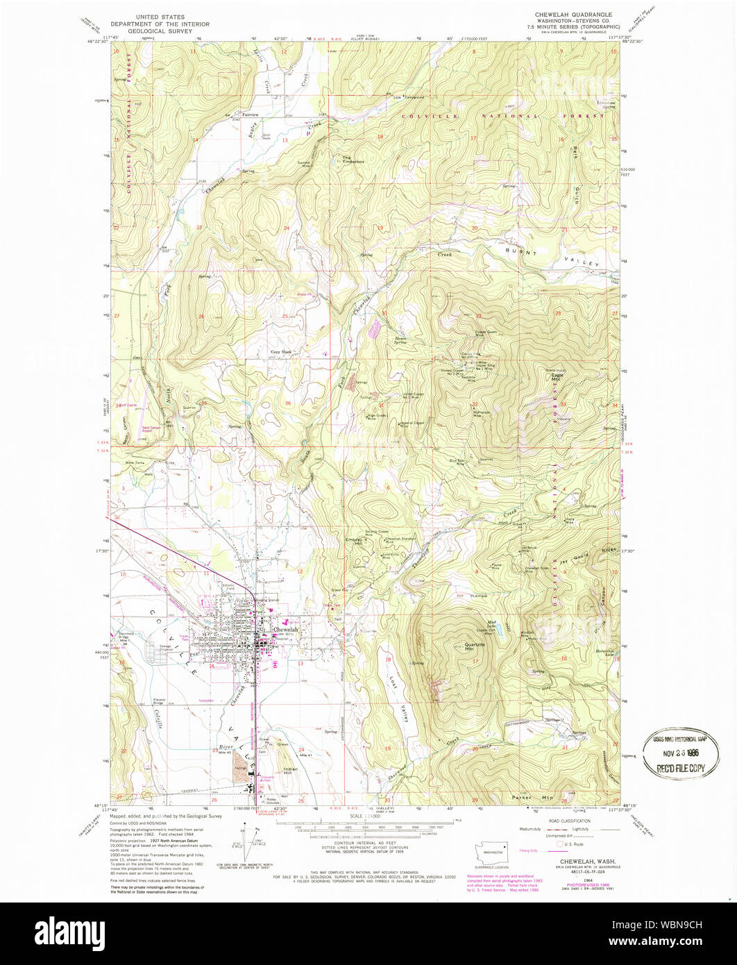 Chewelah map hires stock photography and images Alamy