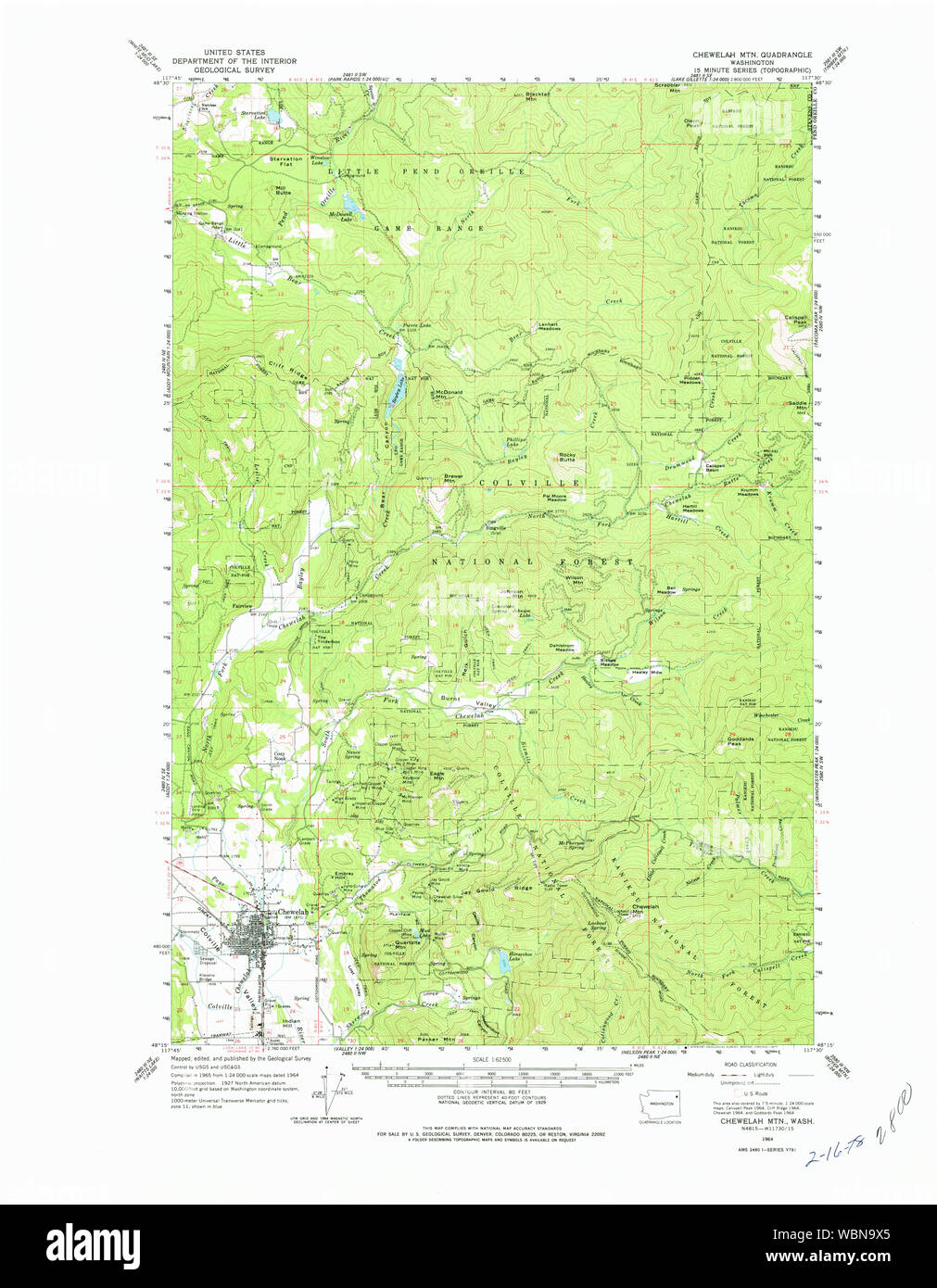 Chewelah map hires stock photography and images Alamy