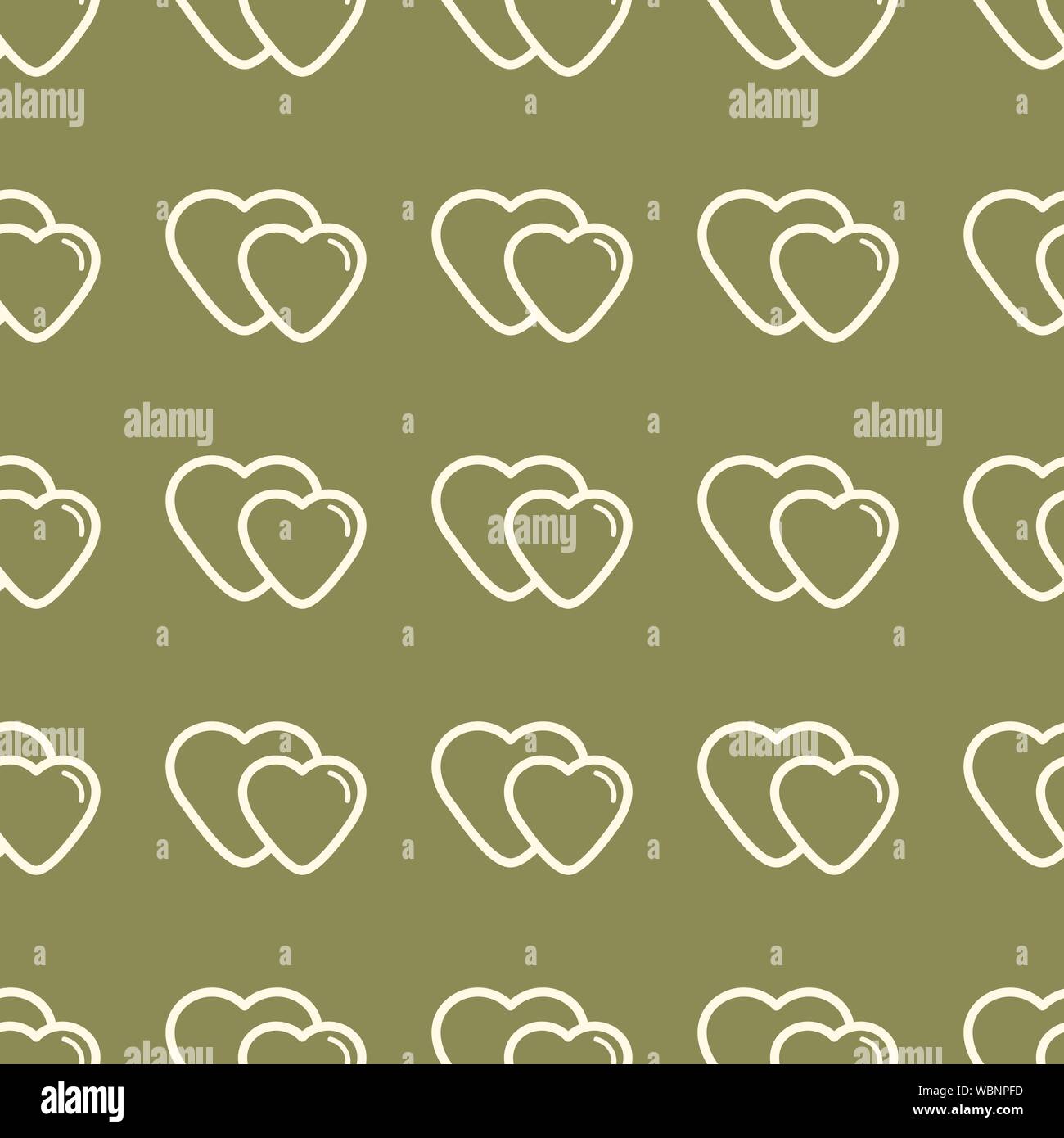 Wedding background seamless vector pattern in modern flat style. Stock Vector