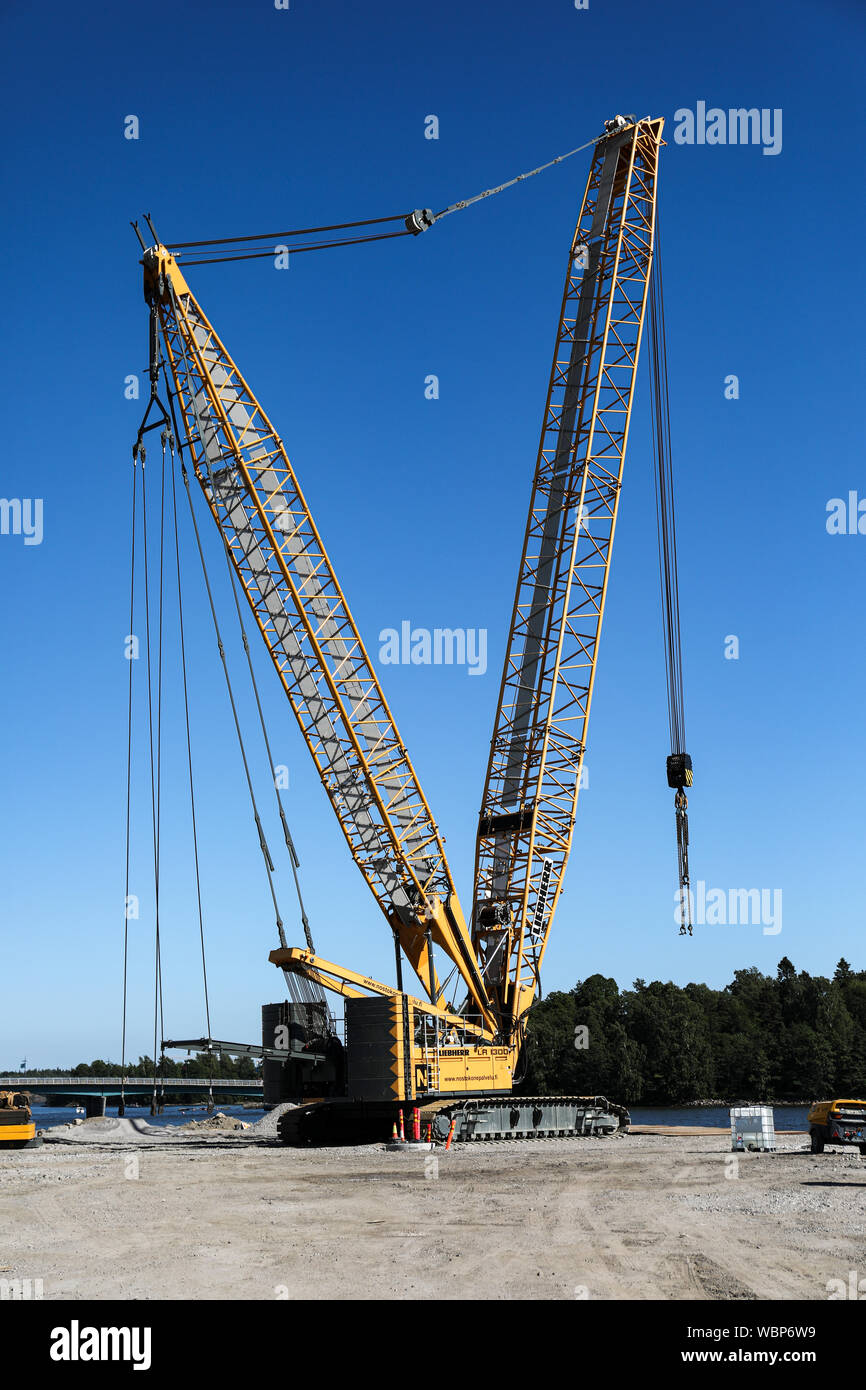 Liebherr LR 13000 crawler crane Stock Photo