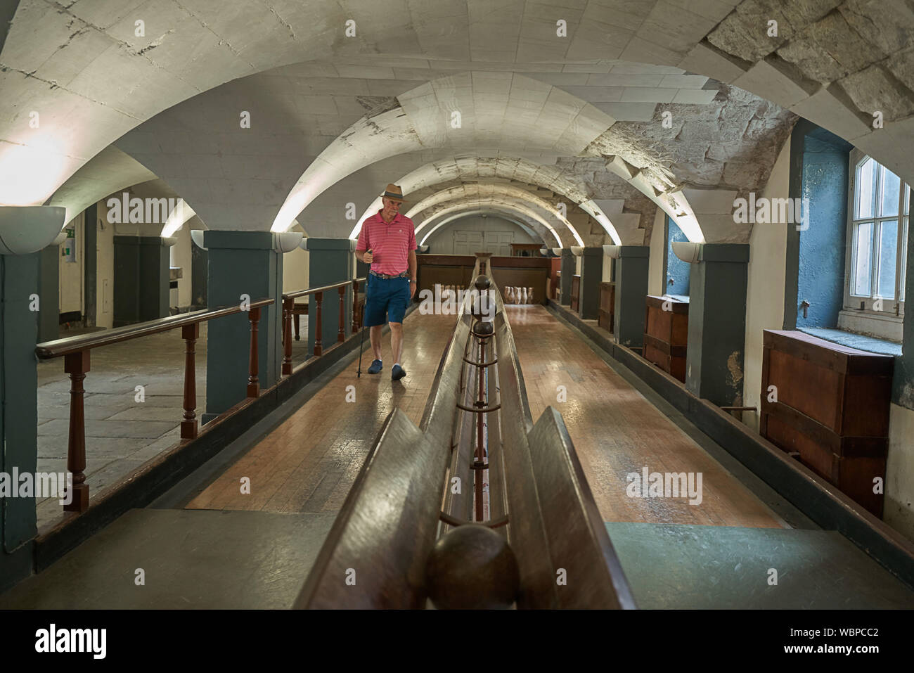 historic bowling alley greenwich royal hospital Stock Photo Alamy