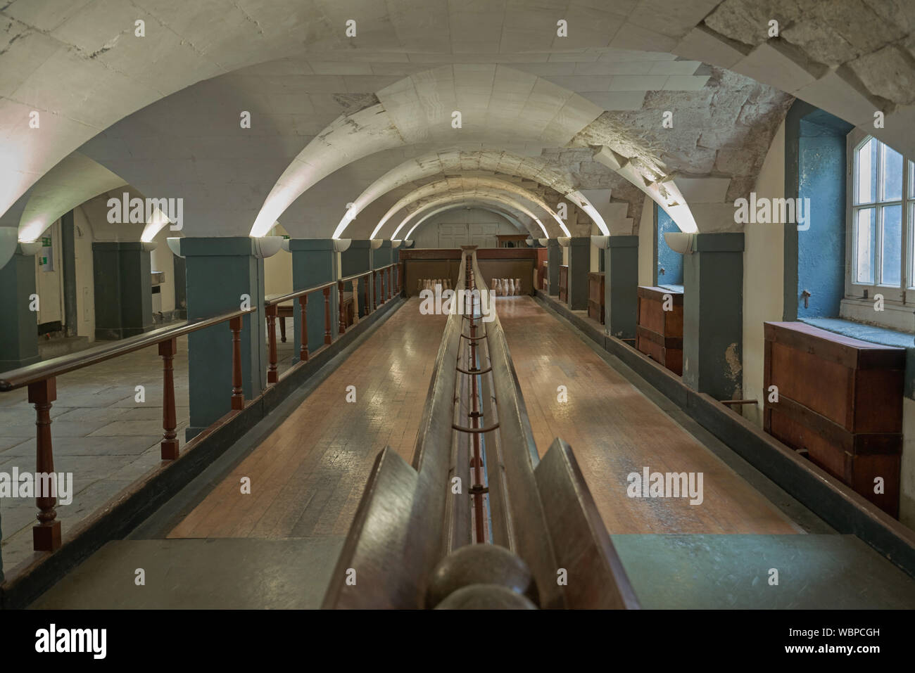 historic bowling alley greenwich royal hospital Stock Photo Alamy