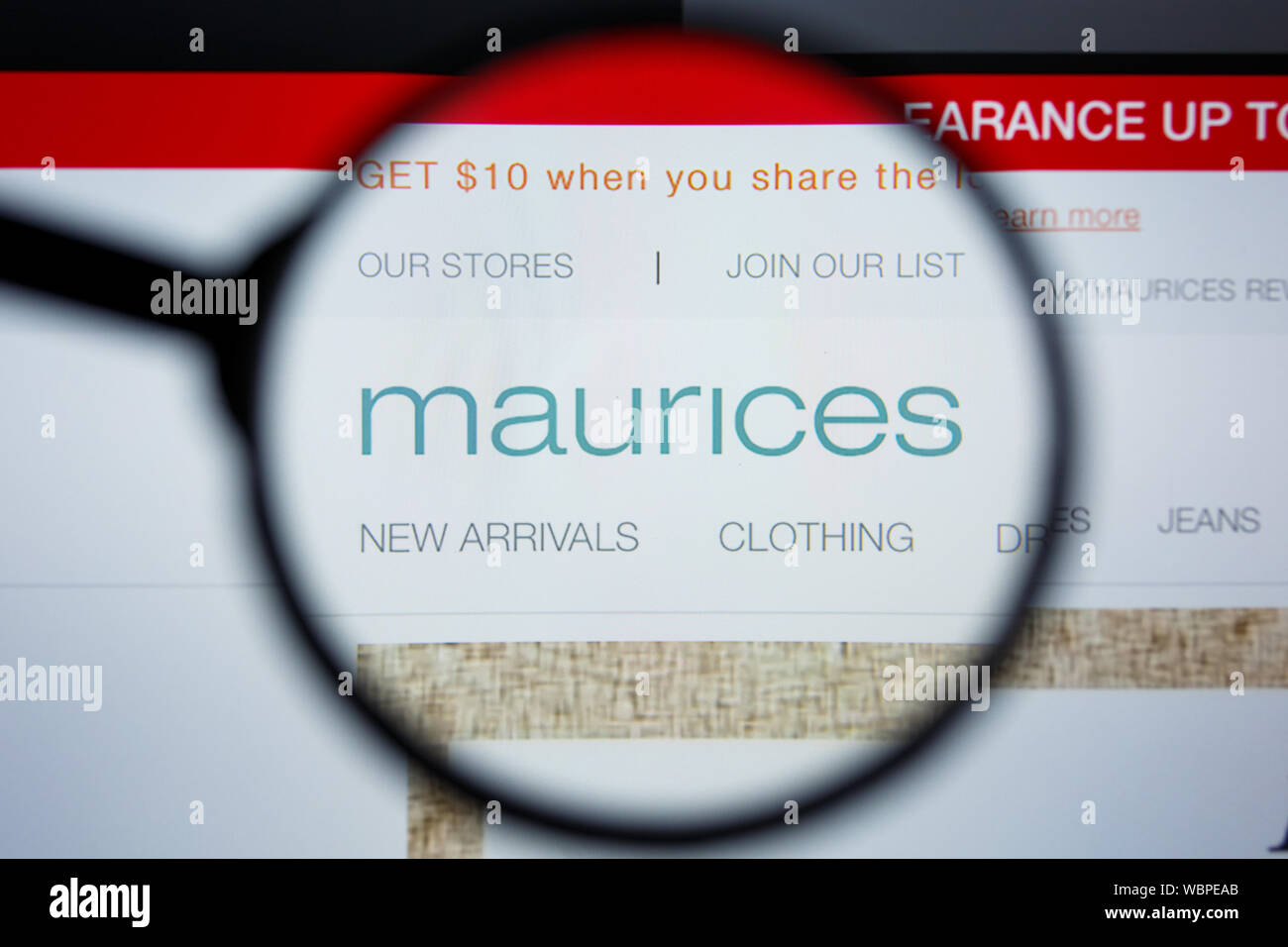 Los Angeles, California, USA 21 Jule 2019 Illustrative Editorial of