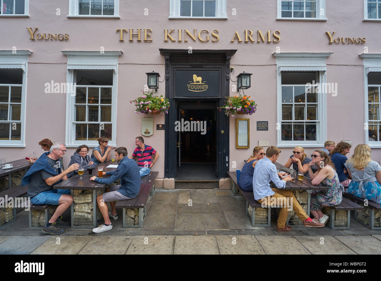 the kings arms pub,  oxford Stock Photo