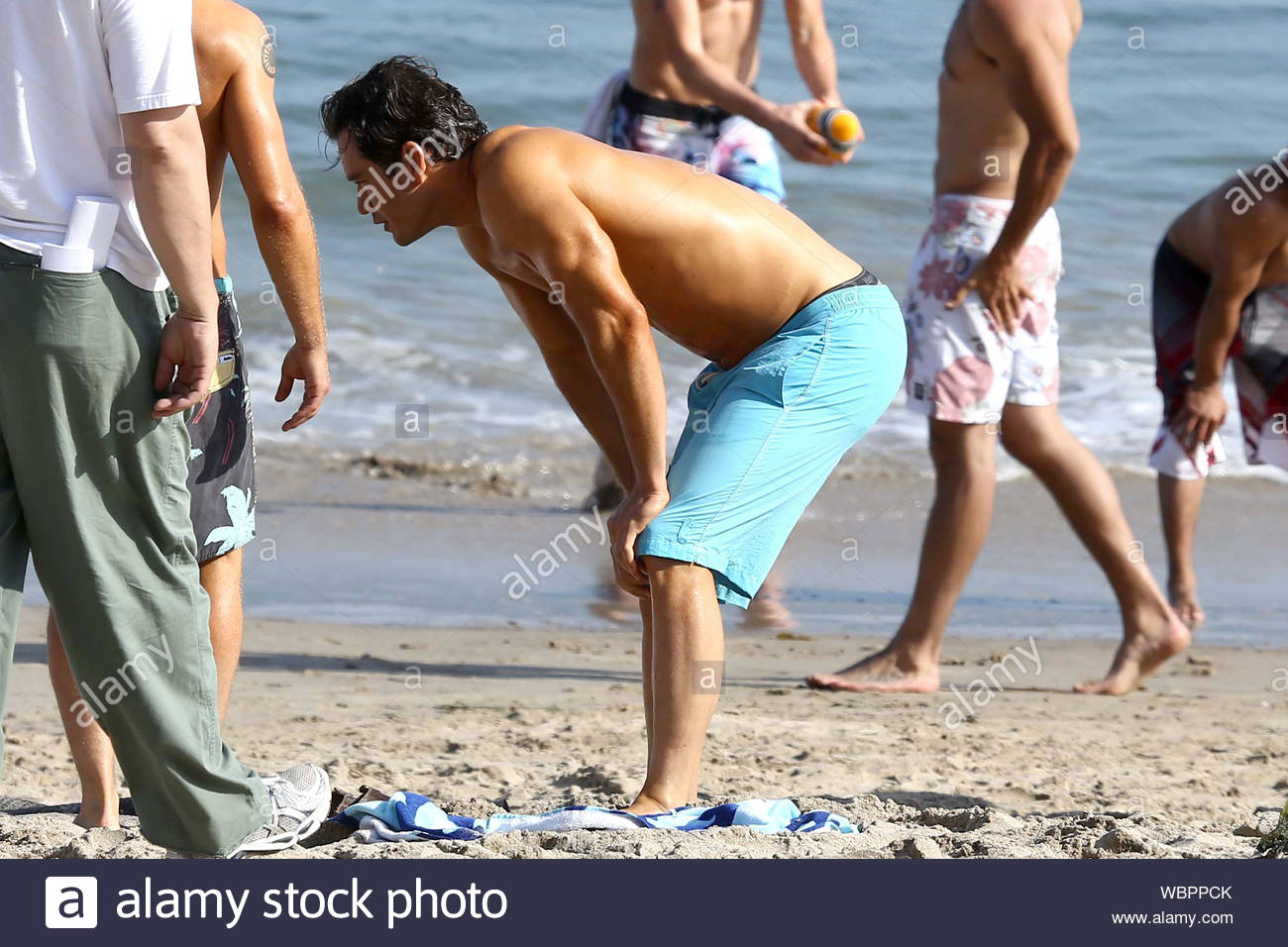 Malibu Ca Co Stars Mark Paul Gosselaar And Breckin Meyer Filmed A Scene From Their Hit Show Franklin Bash A Drama Comedy About Two Unconventional Lawyers And Long Time Friends Both Mark And Breckin