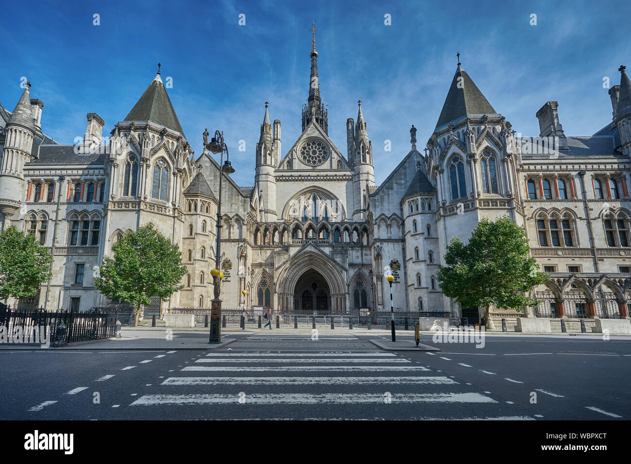 The royal courts of justice London.  The high court. Stock Photo
