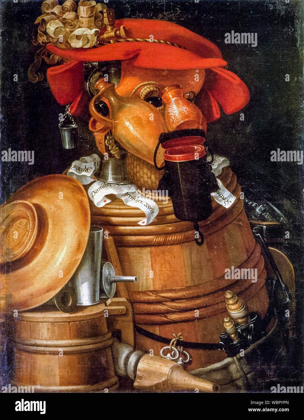 Giuseppe Arcimboldo, The Waiter, painting, 1574 Stock Photo