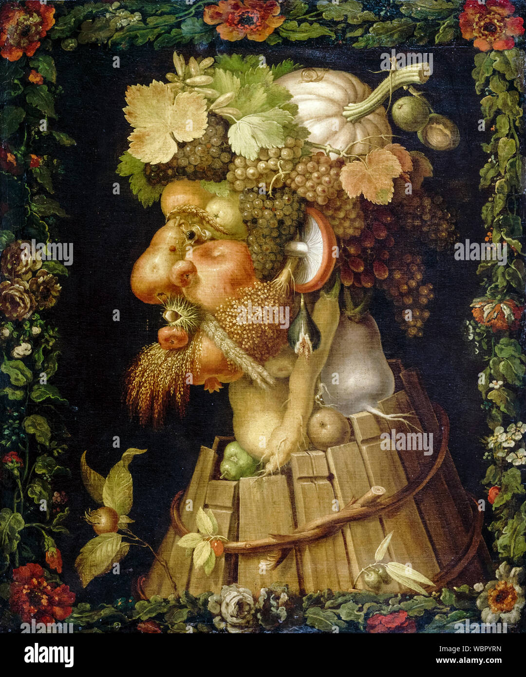 Giuseppe Arcimboldo, Autumn, (The Four Seasons), painting, 1573 Stock Photo