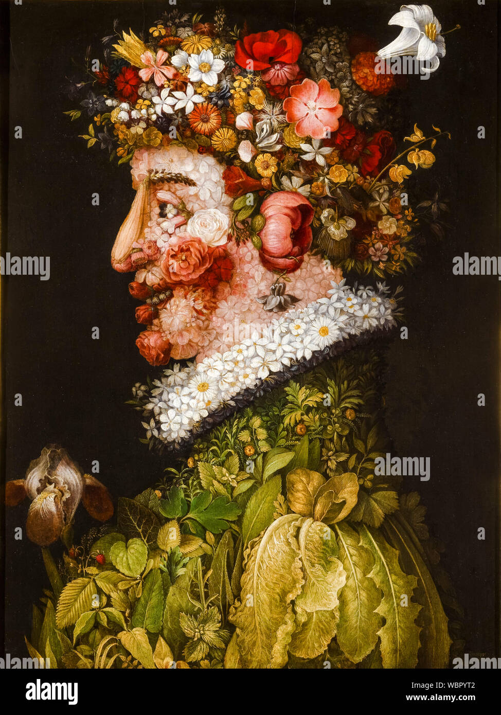 Giuseppe Arcimboldo, Spring, (The Four Seasons), painting, 1563 Stock Photo