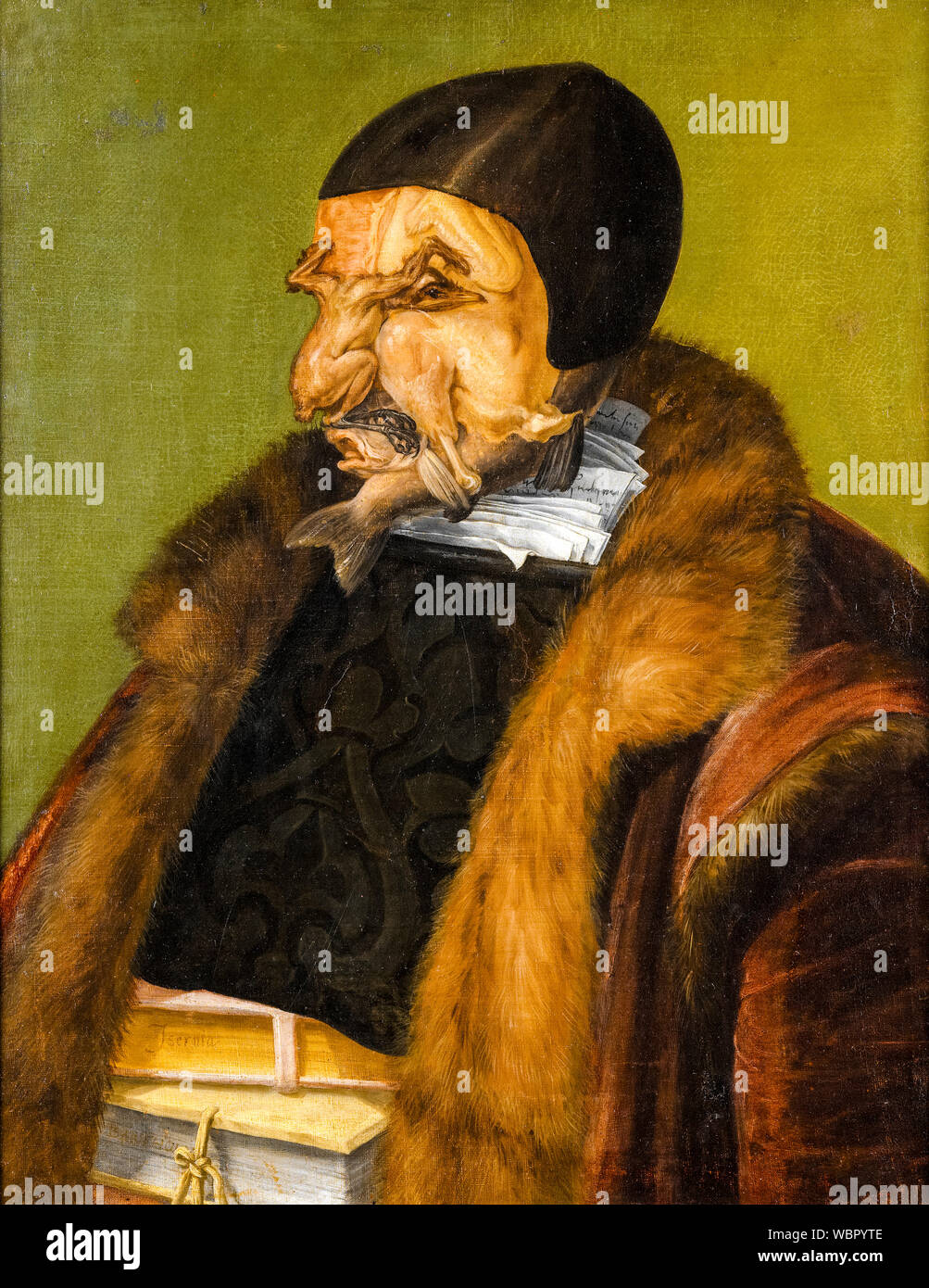 Giuseppe Arcimboldo, portrait painting, The Jurist, (The Lawyer), 1566 Stock Photo