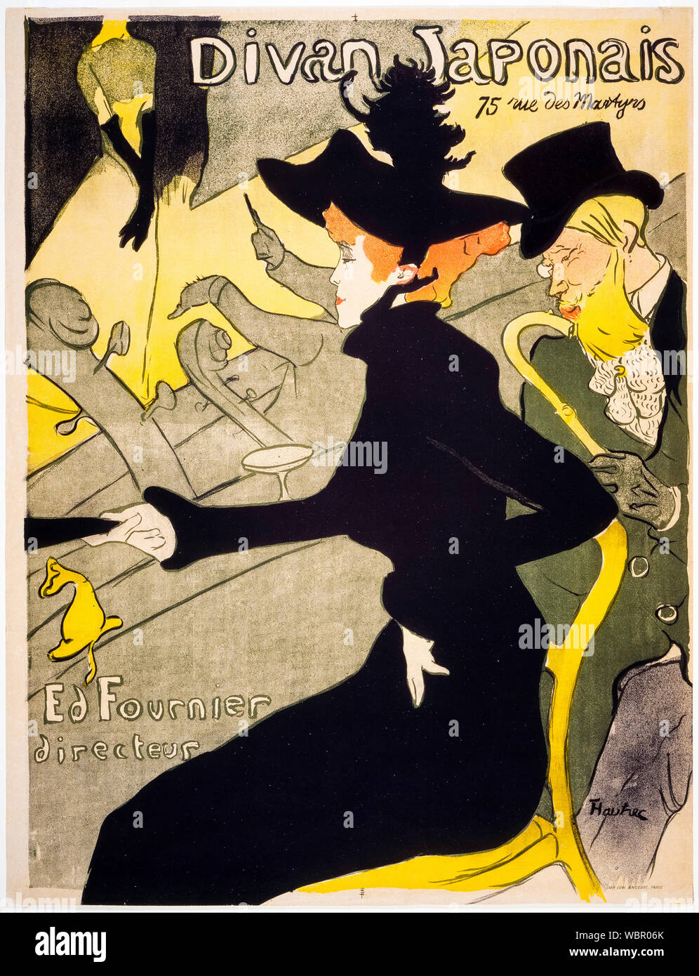 Henri de Toulouse Lautrec, poster, Divan Japonais, 1893 Stock Photo