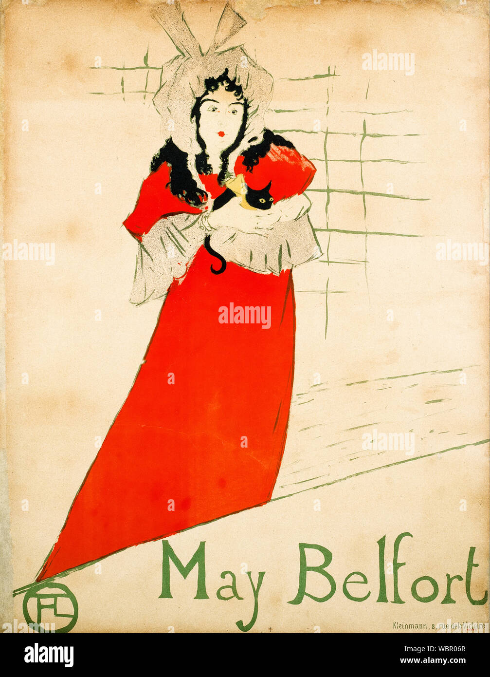 Henri de Toulouse Lautrec, May Belfort, poster, 1895 Stock Photo