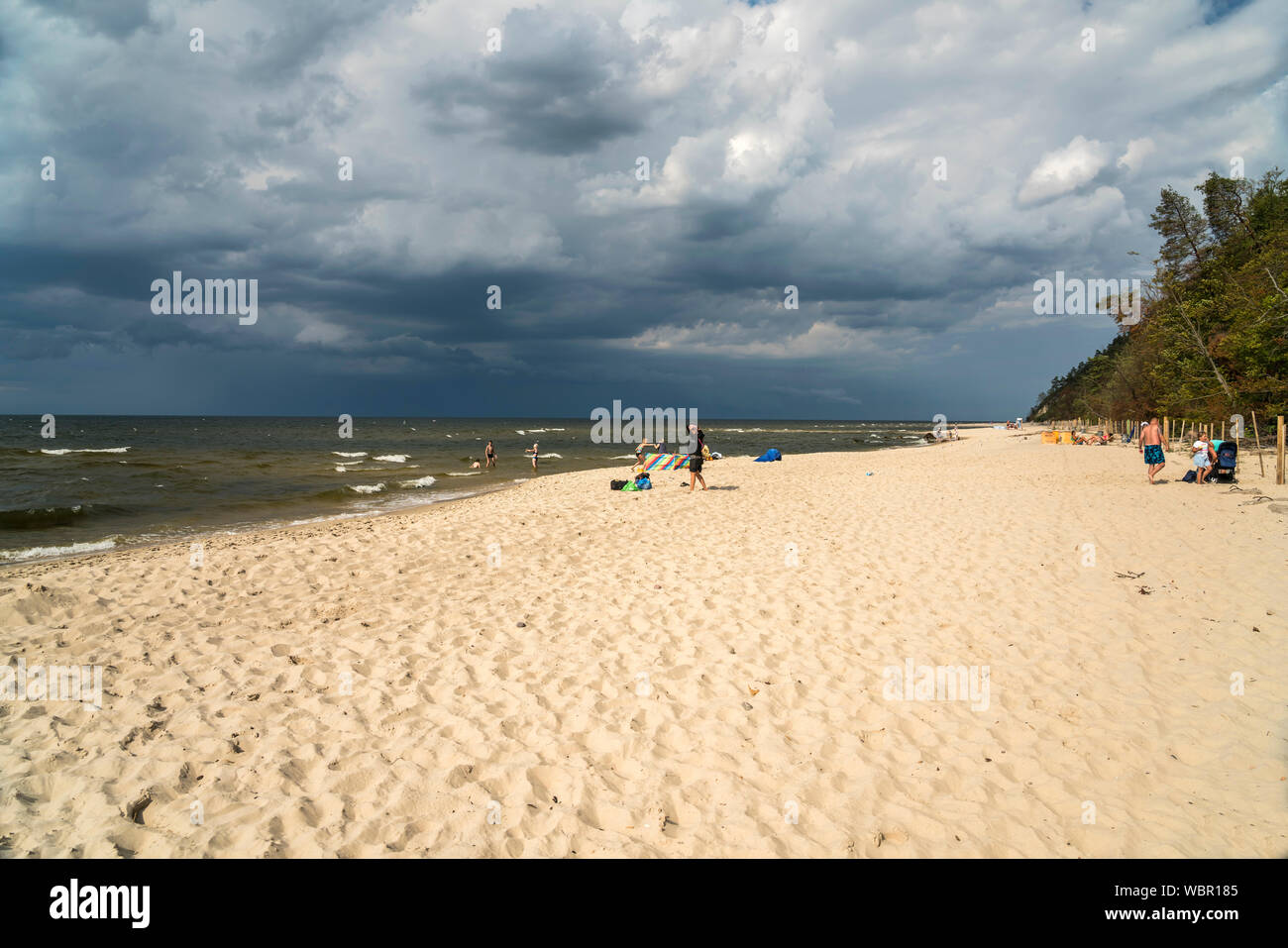 Ostsee Strand von Misdroy / Miedzyzdroje, Insel Wolin, Westpommern ...