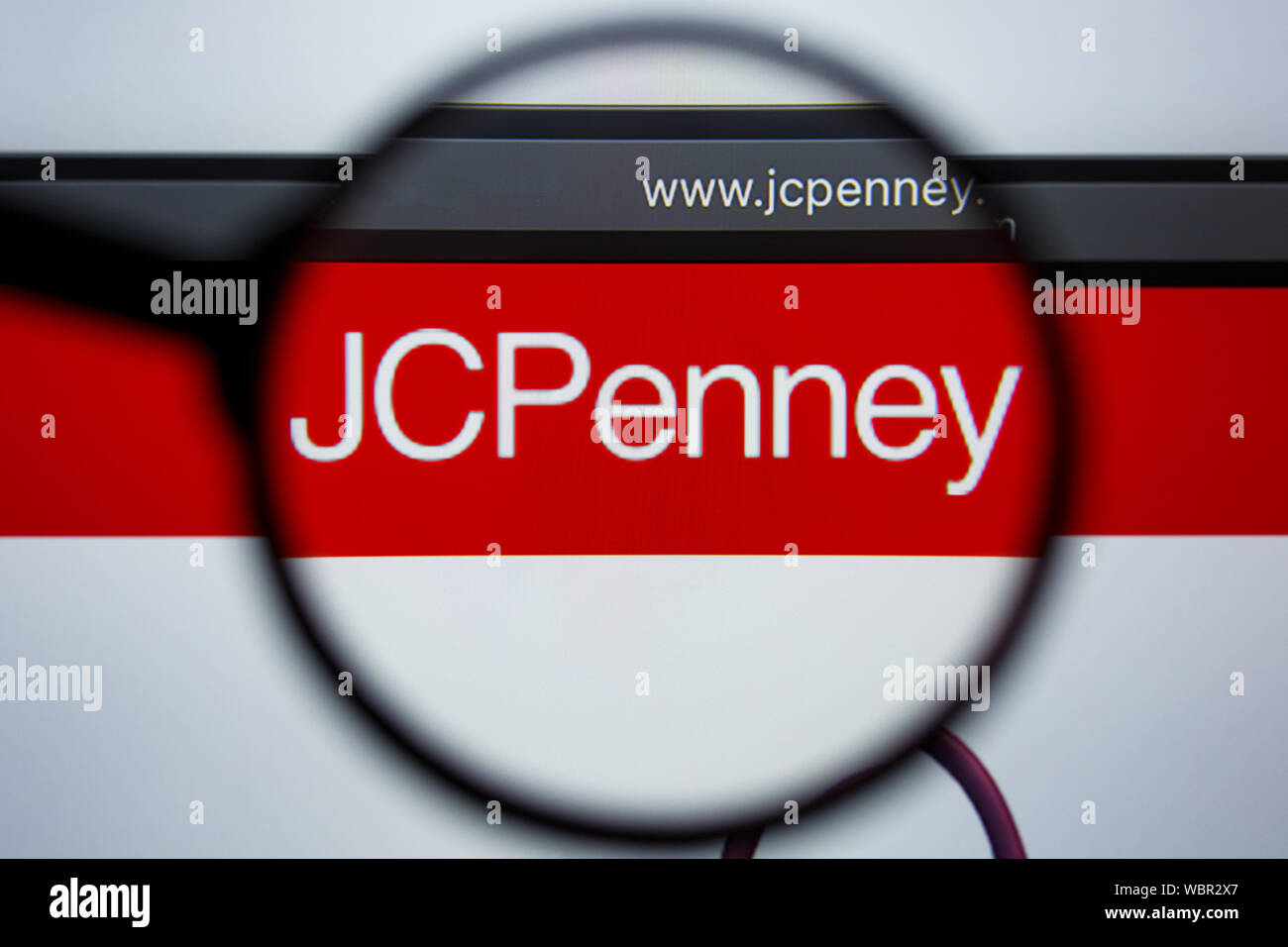 Los Angeles, California, USA - 21 Jule 2019: Illustrative Editorial of JC  PENNEY website homepage. JCPENNEY.COM logo visible on display screen Stock  Photo - Alamy