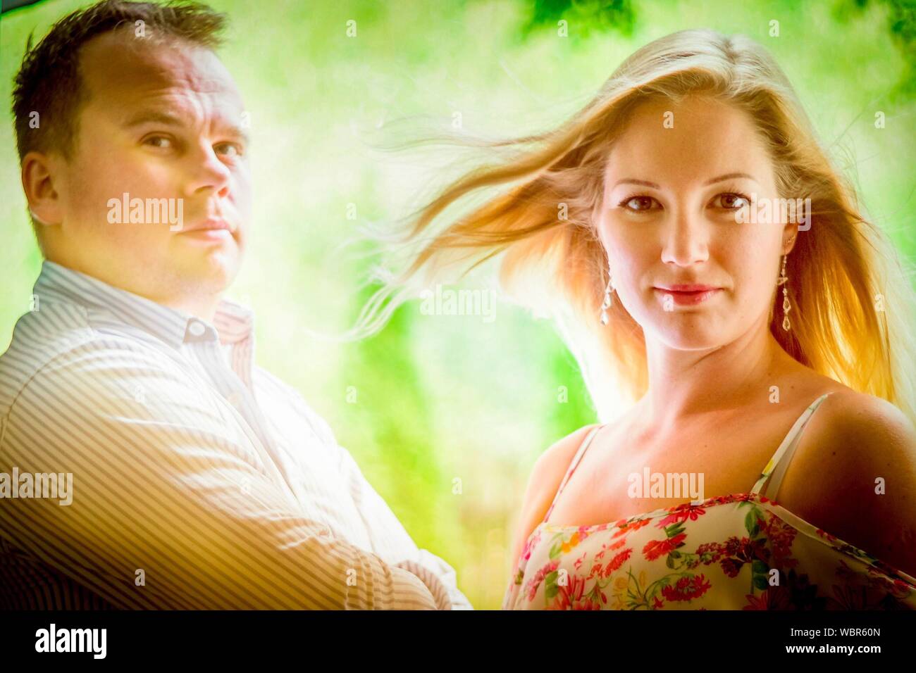 Portrait couple standing hi-res stock photography and images - Alamy
