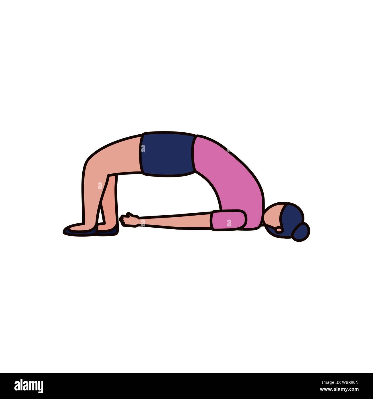 Yoga Pose: One legged Wheel pose