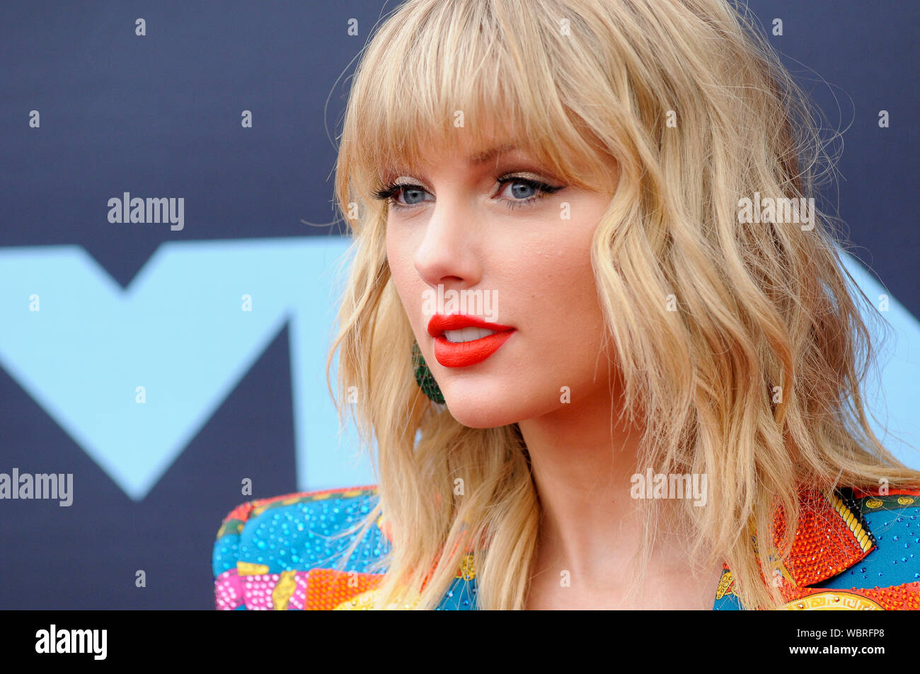 Newark, USA. 26th Aug, 2019. Taylor Swift attends the 2019 MTV Video Music Video Awards held at the Prudential Center in Newark, NJ Credit: SOPA Images Limited/Alamy Live News Stock Photo