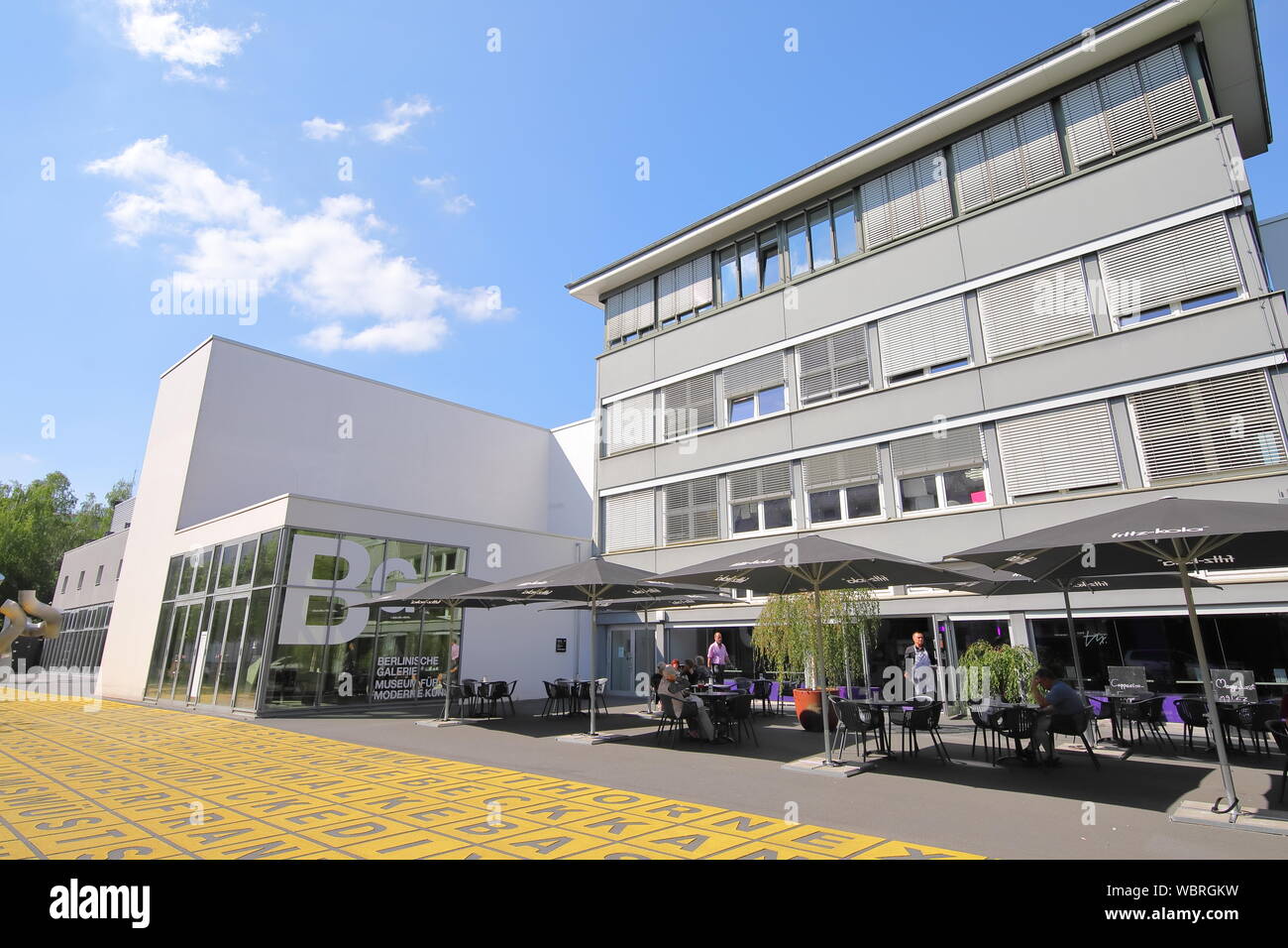 People visit Modern Art museum Berlin Germany Stock Photo Alamy