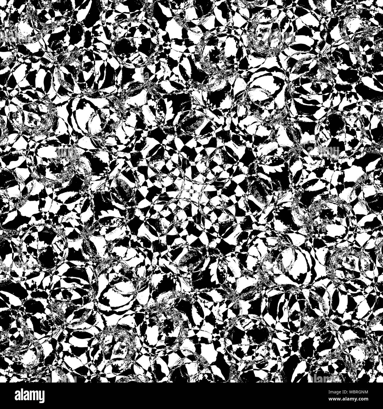 Abstract art. Painted pattern. Seamless background from brush strokes Stock Vector