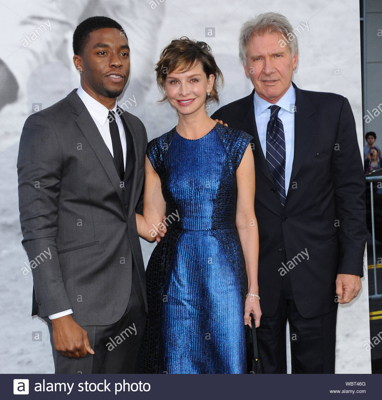 Hollywood Ca Calista Flockhart Harrison Ford And Chadwick