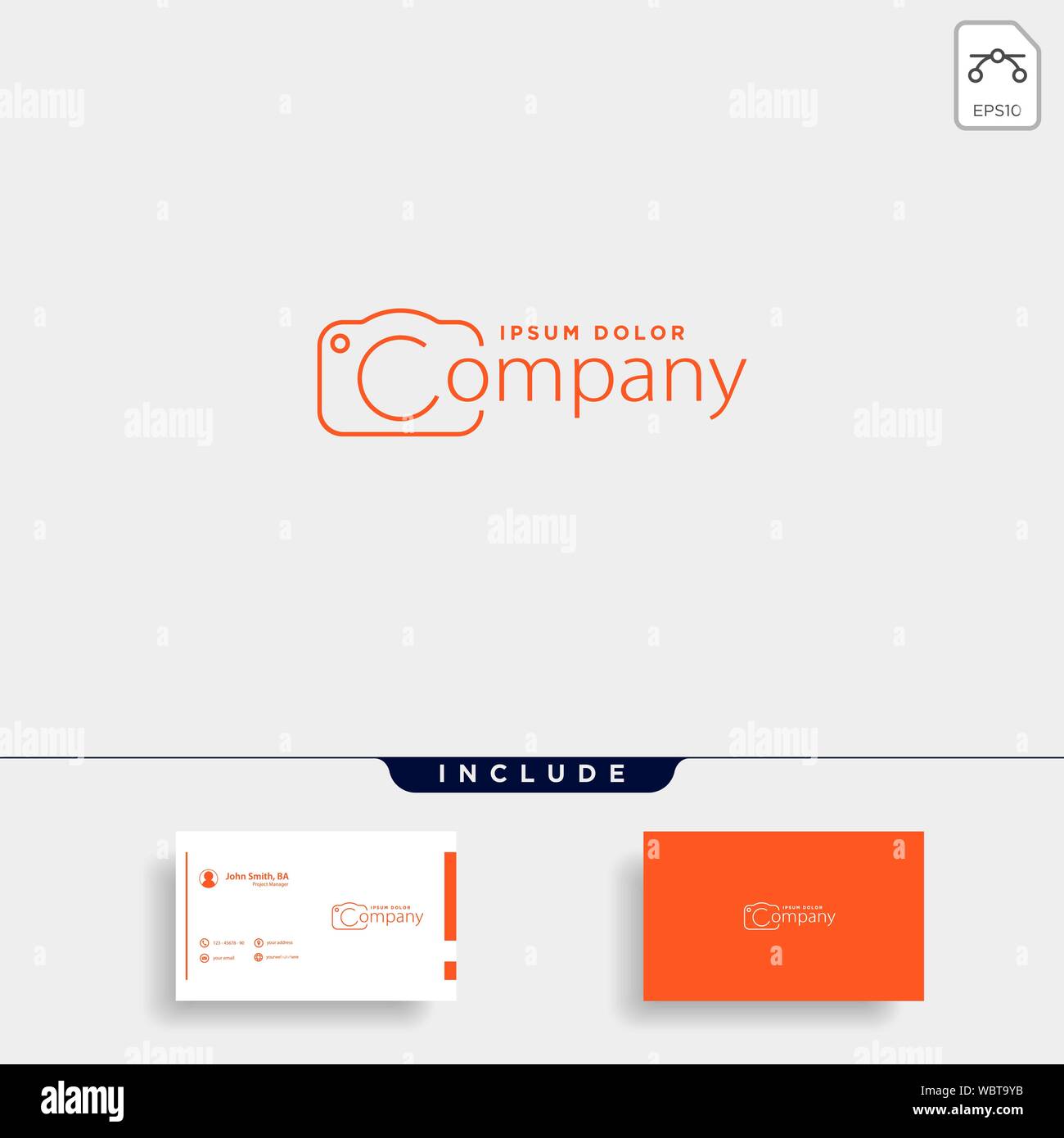 Camera Shutter logo Design Vector Illustration Icon Stock Vector