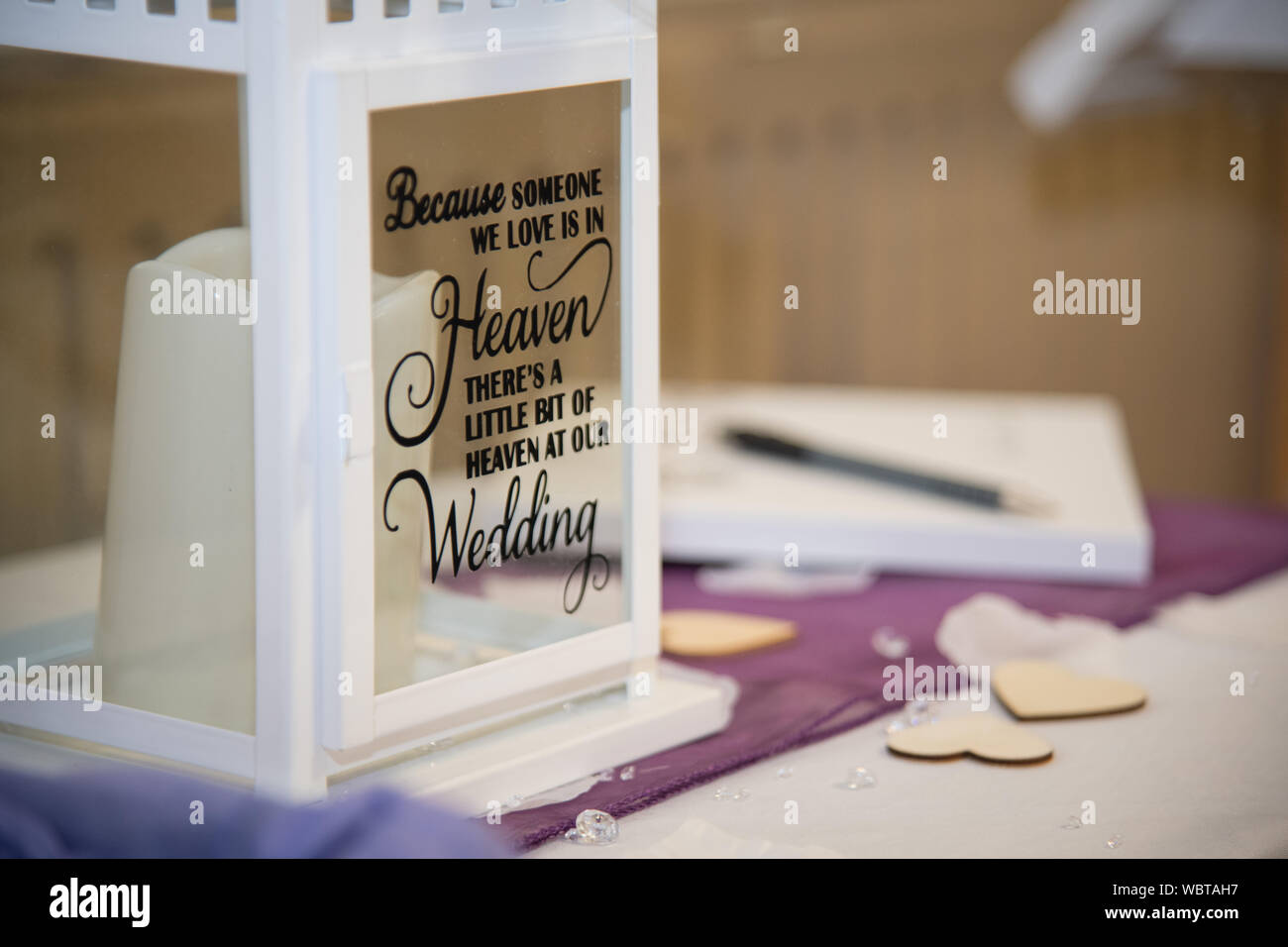 Wedding memorial candle for love ones in heaven who cannot attend the