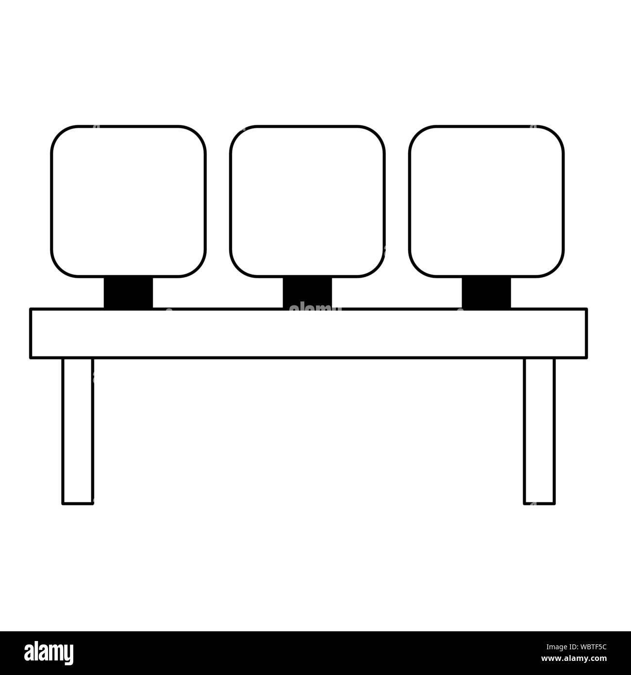 Isolated airport seats vector design Stock Vector Image & Art - Alamy