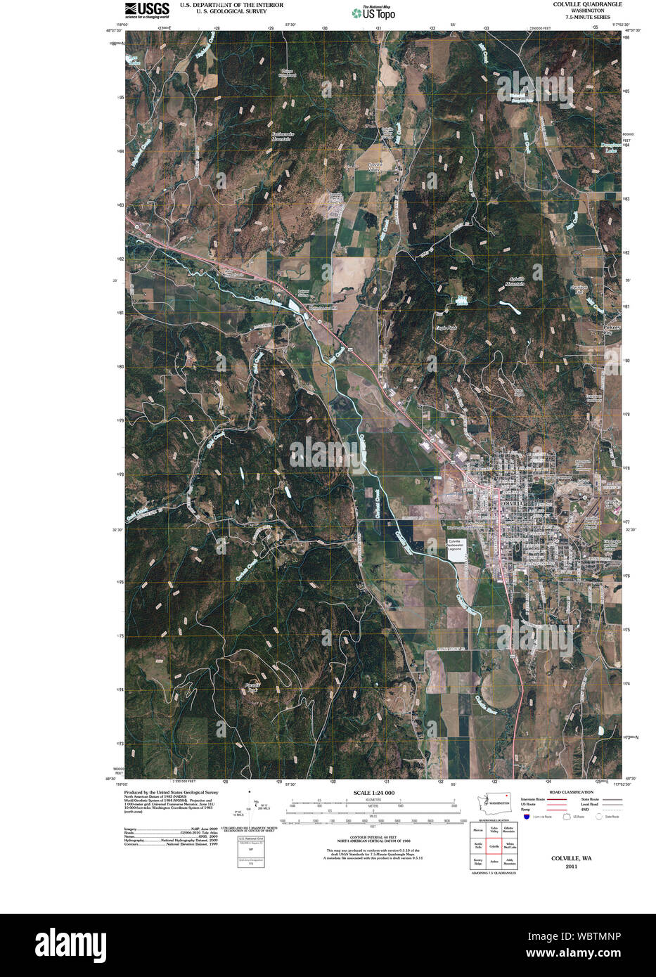 Map of colville hires stock photography and images Alamy